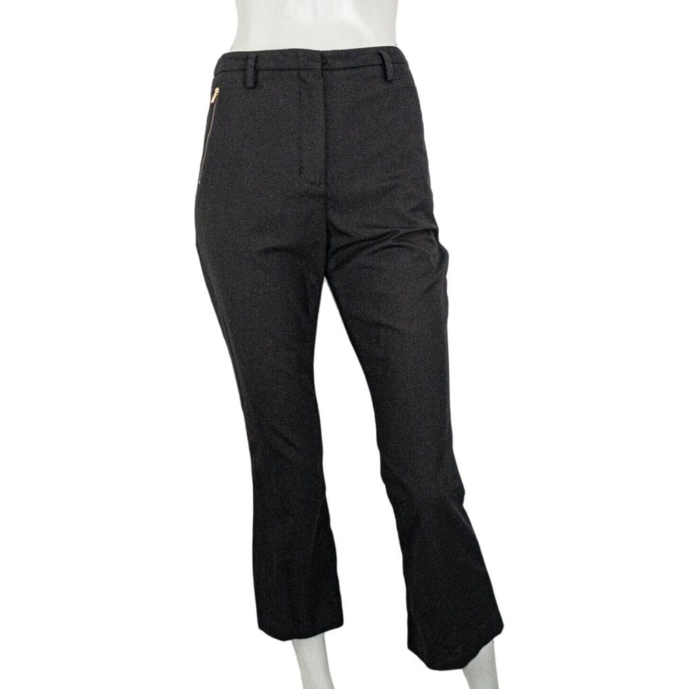 Kit & Ace the Crop Kick Flare Pants in Black Size 4